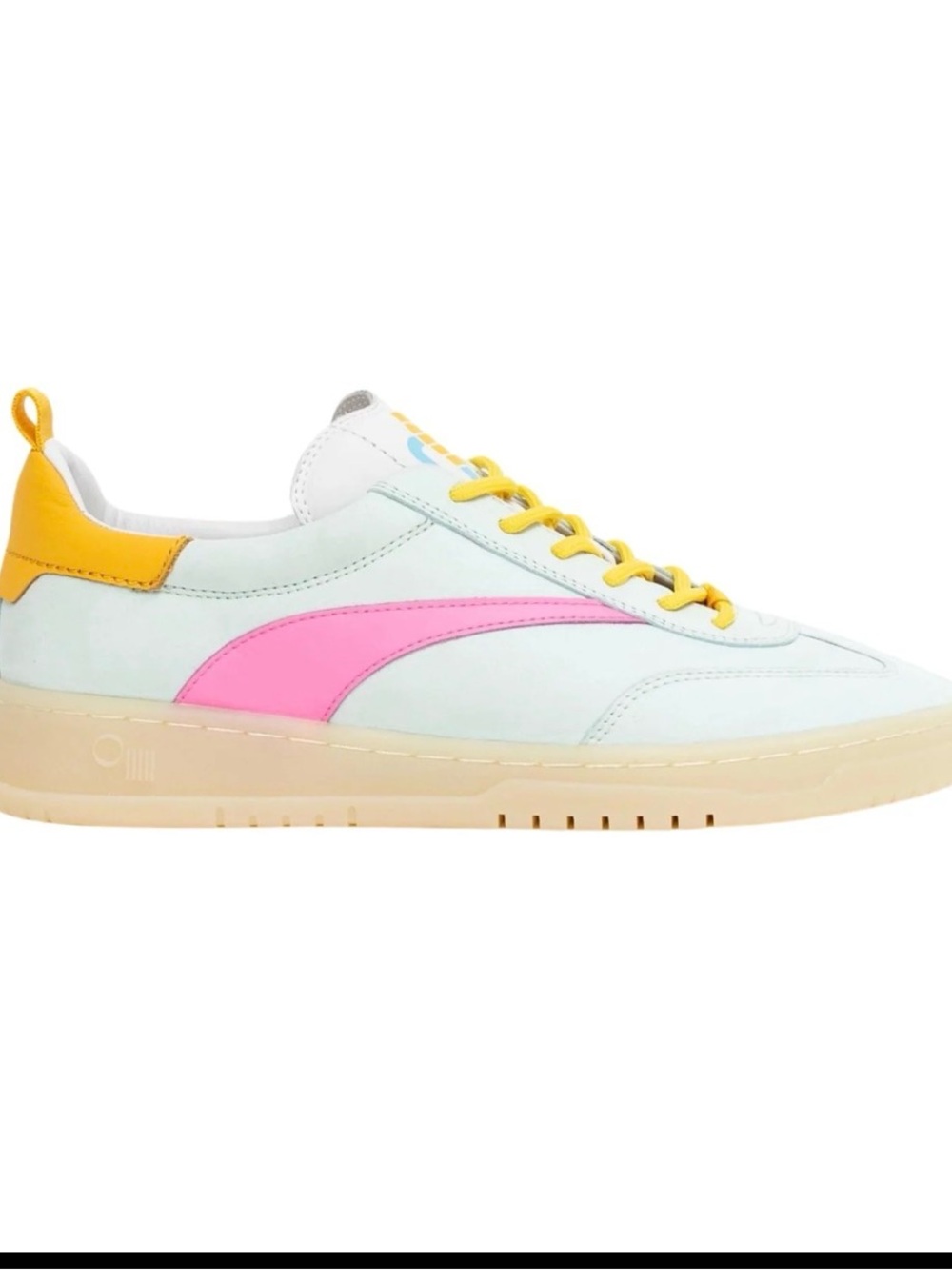 Oncept Panama Low-Top Sneaker in Aqua Chill with Pink & Yellow